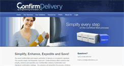 Desktop Screenshot of confirmdelivery.com